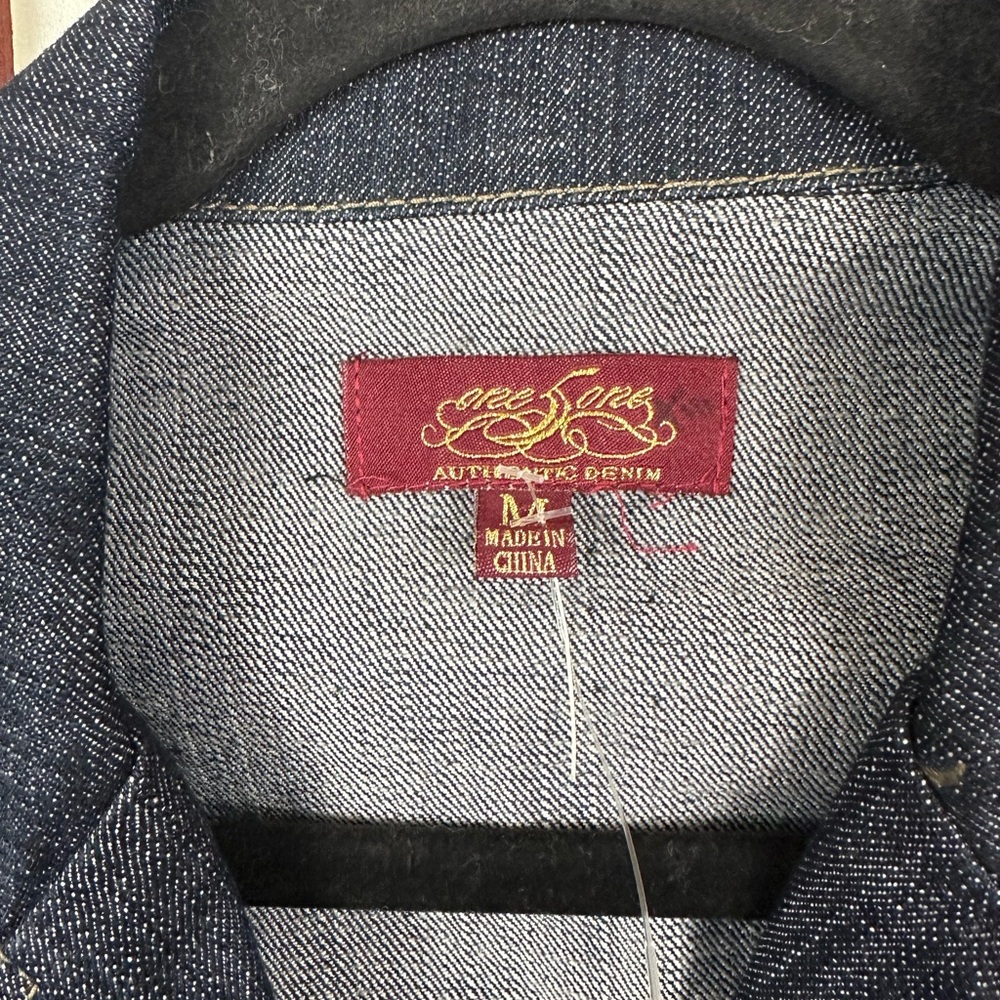 NWT One 5 One 151 Y2K Dark Blue Denim Office Siren Blazer - Picture 3 of 5